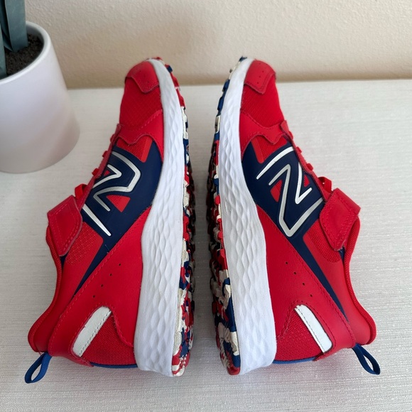 New Balance Team Red Night Sky Foam Mesh Athletic Sneakers Boys 6.5 - Picture 9 of 14